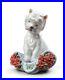 Lladro #8065 Playful Character Dog Figurine Brand Nib Carnations Cute Save$ F/sh