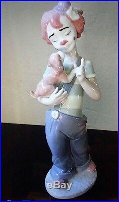 Lladro 8237 Stage Partners girl clown with Puppy Dog UTOPIA MWOB, RV$325