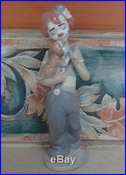 Lladro 8237 Stage Partners girl clown with Puppy Dog UTOPIA MWOB, RV$325