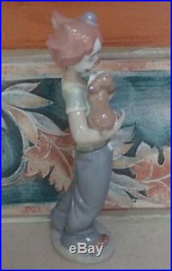 Lladro 8237 Stage Partners girl clown with Puppy Dog UTOPIA MWOB, RV$325