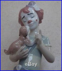 Lladro 8237 Stage Partners girl clown with Puppy Dog UTOPIA MWOB, RV$325