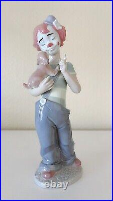 Lladro 8237 Stage Partners girl clown with Puppy Dog UTOPIA MWOB, RV$430