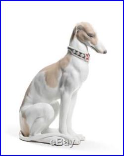 Lladro 8608 Pensive Greyhound Dog Sculpture Animals Figurine 01008608 New