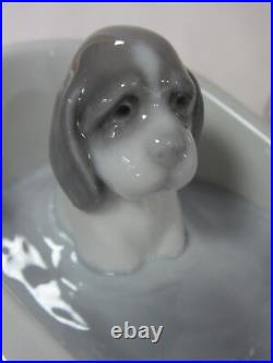 Lladro #9280 Bathing My Puppies Brand Nib Girl Puppy Dog Save$$ Beautiful F/sh