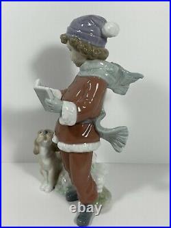 Lladro A Christmas Duet figurine #6714 Boy and Dog