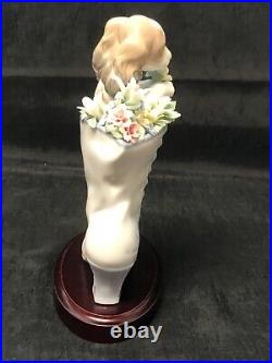 Lladro'A Well Heeled Puppy' Collectible Figurine # 6744 Dog in Boot Excellent