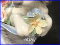 Lladro'A Well Heeled Puppy' Collectible Figurine # 6744 Dog in Boot Excellent