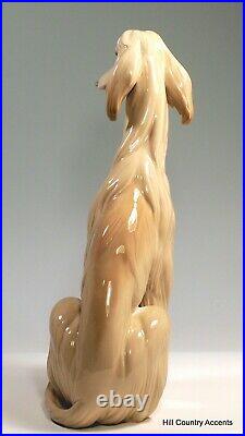 Lladro Afghan #1069 Tall Dog Retired 36 Years Ago $635 Value Mint