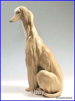 Lladro Afghan #1069 Tall Dog Retired 36 Years Ago $635 Value Mint