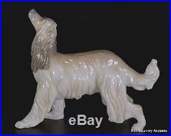 Lladro Afghan Hound #1282 Beautiful Vintage Dog $570 Value Mib