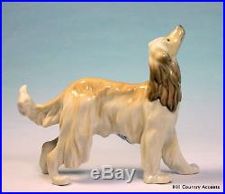 Lladro Afghan Hound #1282 Beautiful Vintage Dog $570 Value Mint