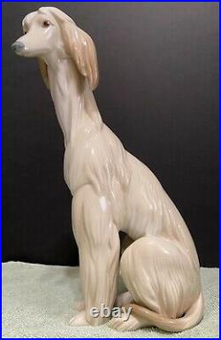 Lladro Afghan Large Dog Figurine #1069 Mint