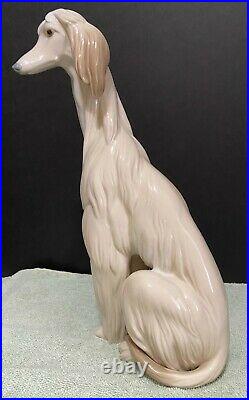 Lladro Afghan Large Dog Figurine #1069 Mint