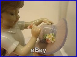 Lladro An Elegant Touch, girl with dog #6862. 6 mint condition