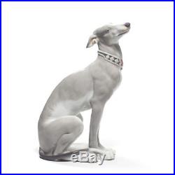 Lladro Attentive Greyhound Dog Figurine 01008607
