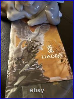 Lladro BOSOM BUDDIES Figurine 6599 Dog Cat Retired Box