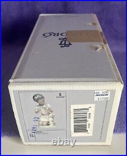 Lladro Black Legacy SHARING SWEETS #5836 Girl Ice Cream Dog Helado Para Dos Mint