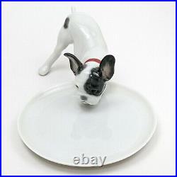 Lladro Boutique French Bulldog with Dish Figurine 500 Madison New York Daisa 2012