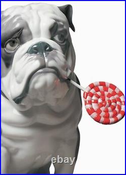 Lladro Bulldog with Lollipop Dog Figurine 01009234