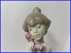 Lladro CHIT-CHAT Figurine #05466 Glossy Girl on Phone With Dog Original Box 1990