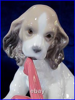 Lladro Can't Wait Dog Figurine #8692 Brand Nib Christmas Presents Save$ F/sh