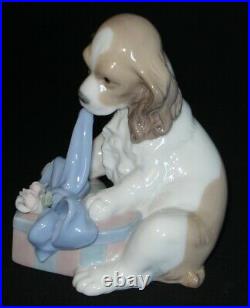 Lladro Can't Wait Dog Porcelain Figurine # 8312 Mint