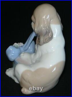 Lladro Can't Wait Dog Porcelain Figurine # 8312 Mint