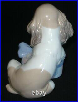 Lladro Can't Wait Dog Porcelain Figurine # 8312 Mint