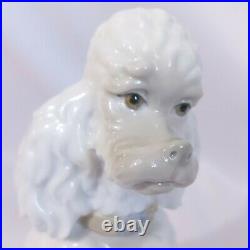 Lladro Caniche Poodle Dog Figurine Spain Vintage 1960's HTF Rare Approx 9inch