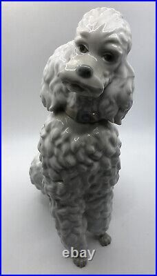 Lladro Caniche Poodle Dog Figurine Spain Vintage 1960's Rare Approx