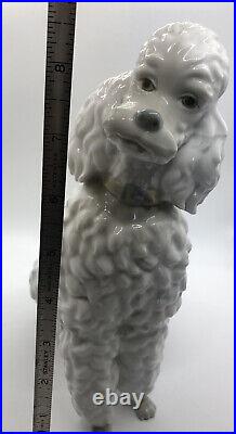 Lladro Caniche Poodle Dog Figurine Spain Vintage 1960's Rare Approx