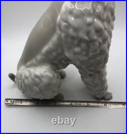 Lladro Caniche Poodle Dog Figurine Spain Vintage 1960's Rare Approx