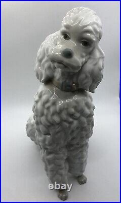 Lladro Caniche Poodle Dog Figurine Spain Vintage 1960's Rare Approx