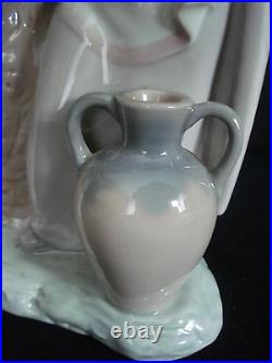 Lladro Caress And Rest Girl Petting Dog Retired Porcelain Figurine #1246 Mint
