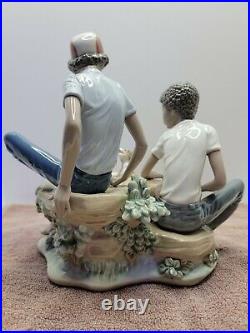 Lladro Children's Games Boys & Dog #5379 Legacy Collection