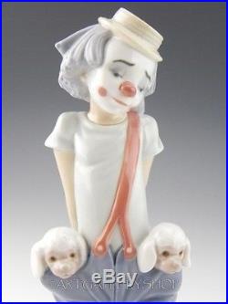 Lladro Collectors Society Figurine LITTLE PALS CLOWN WITH DOGS #7600 Mint