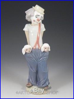 Lladro Collectors Society Figurine LITTLE PALS CLOWN WITH DOGS #7600 Mint Box