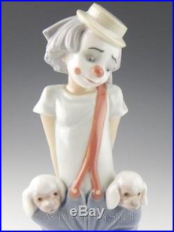 Lladro Collectors Society Figurine LITTLE PALS CLOWN WITH DOGS #7600 Mint in Box