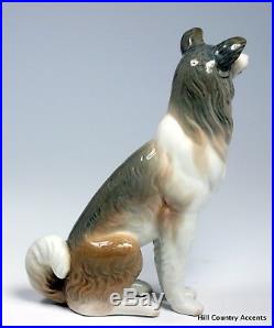 Lladro Collie #1316 Shepherd Dog Retired 36 Years $550 Value Mint