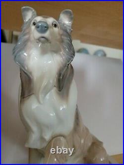 Lladro Collie Dog Porcelain Figurine #6455 Artist José Luis Alvarez Rare