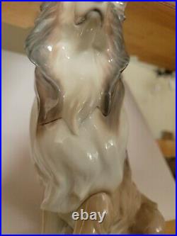 Lladro Collie Dog Porcelain Figurine #6455 Artist José Luis Alvarez Rare