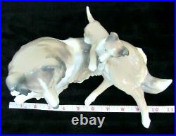 Lladro Daisa Collie Dog Mother with Puppy Porcelain Figurine #6459 -W