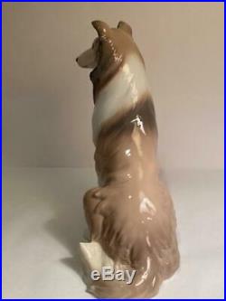 Lladro Daisa Collie Figurine 6455 Glossy Porcelain Dog Made in Spain No Box