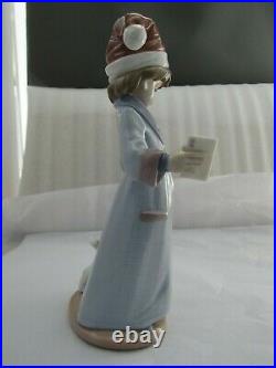 Lladro Dear Santa Christmas Figurine With Puppy Dog Ref 6166 Rare & Superb