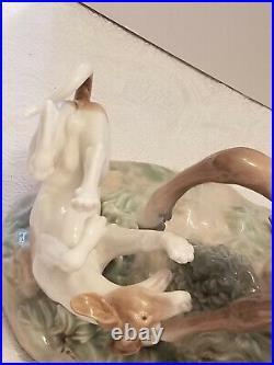 Lladro Deer Hunting Rare Mint ConditionLarge