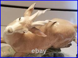 Lladro Deer Hunting Rare Mint ConditionLarge