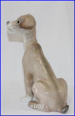 Lladro Dog #4583 Figurine Dog Sitting Perfect