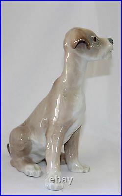 Lladro Dog #4583 Figurine Dog Sitting Perfect