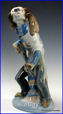 Lladro Dog Playing Guitar 1152 Rare Perfect Condition Mint