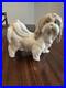Lladro Dog Porcelain Lhasa Apso/shitzu Rare Glazed Figurine # 4642 Mint